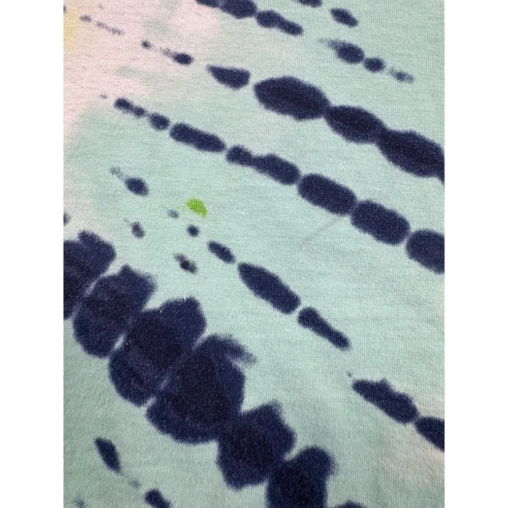 Justice Girls Tie Dye Graphic T Shirt Cropped Short Sleeve Top Size‎ S